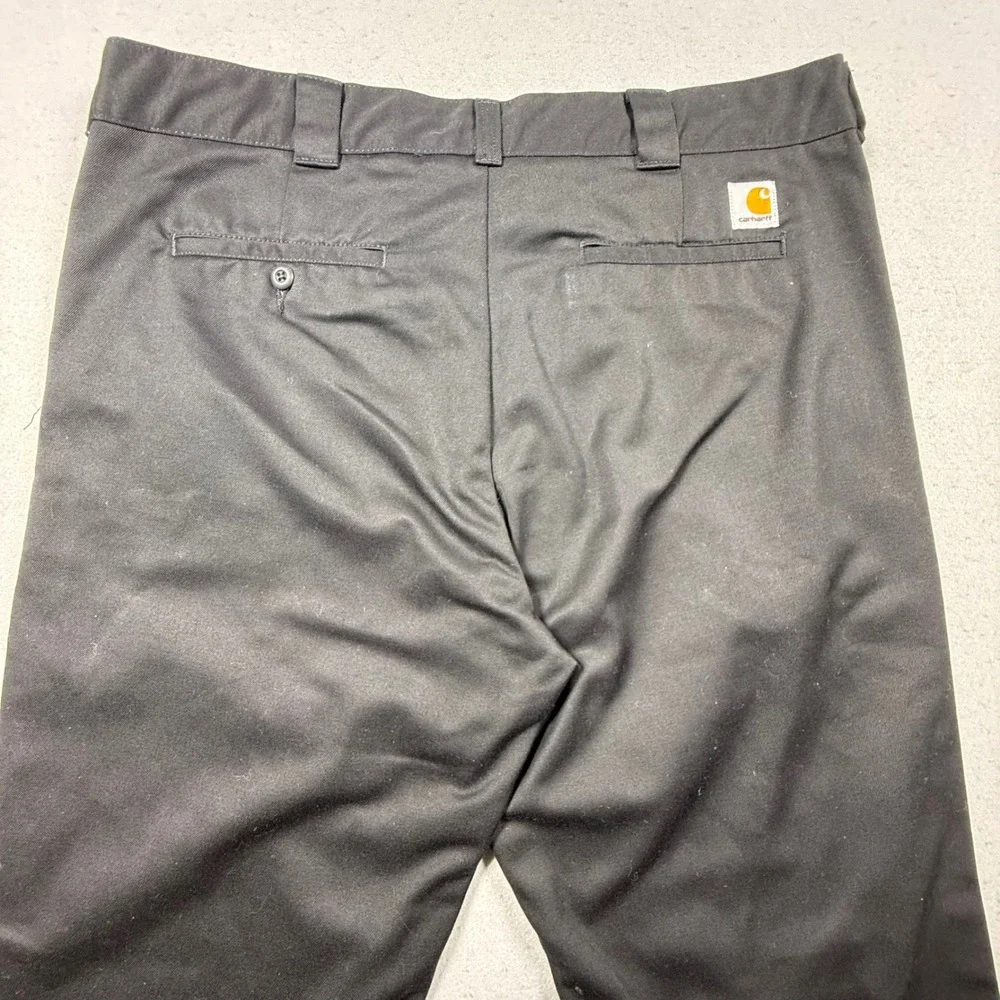 Carhartt WIP Mens Master Pant Black Twill Workwear Trousers 36x32